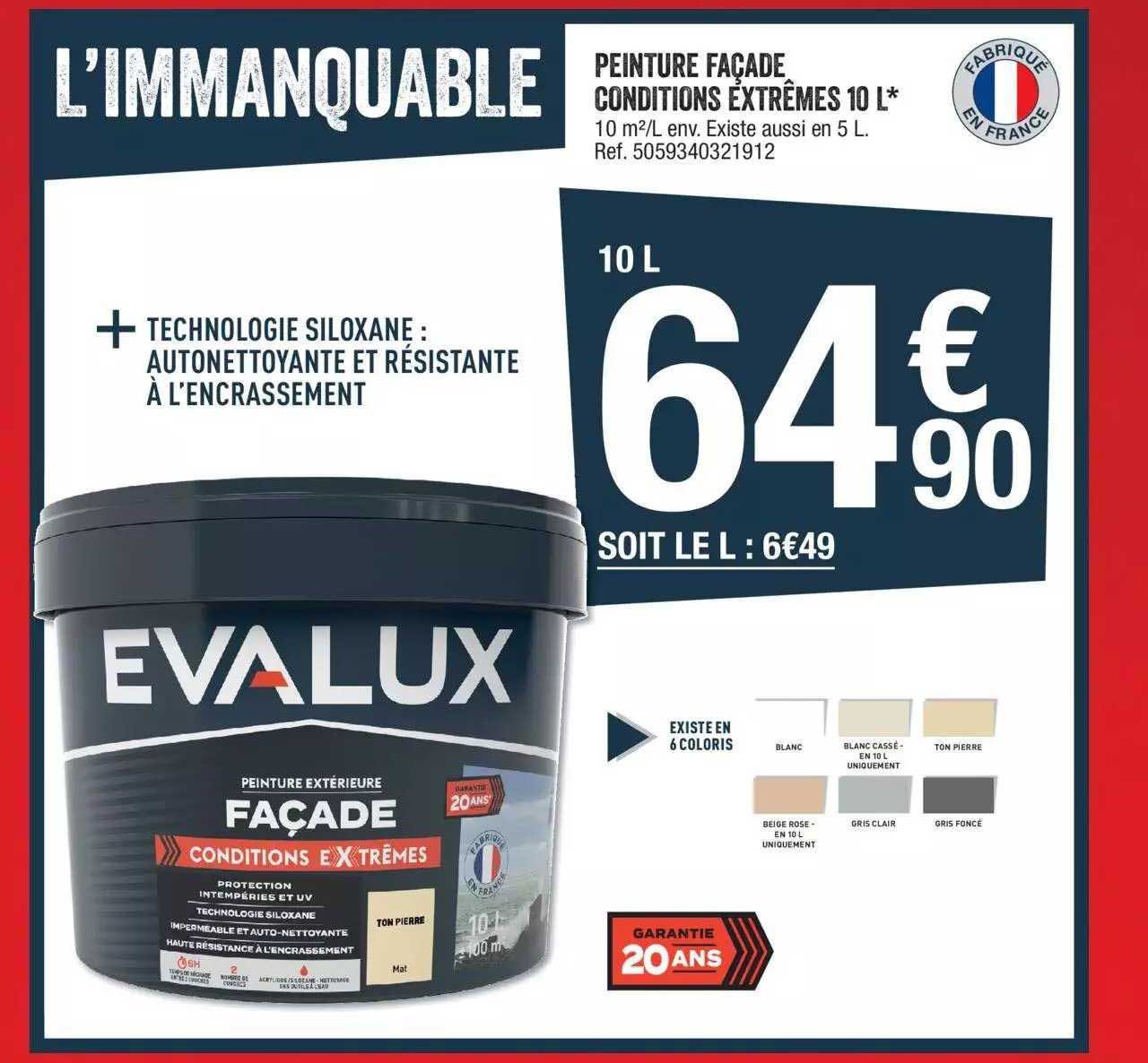 peinture façade conditions extrêmes 10 l