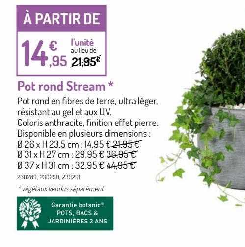 pot rond stream