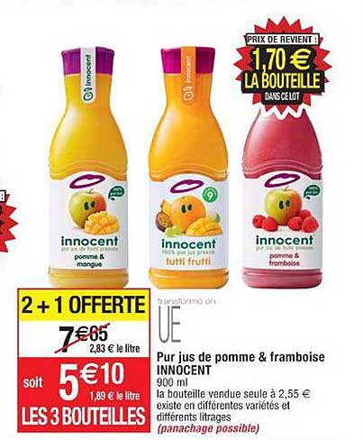 Pur Jus De Pomme & Framboise Innocent