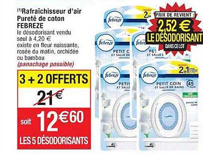 rafraîchisseur d'air pureté de coton febreze