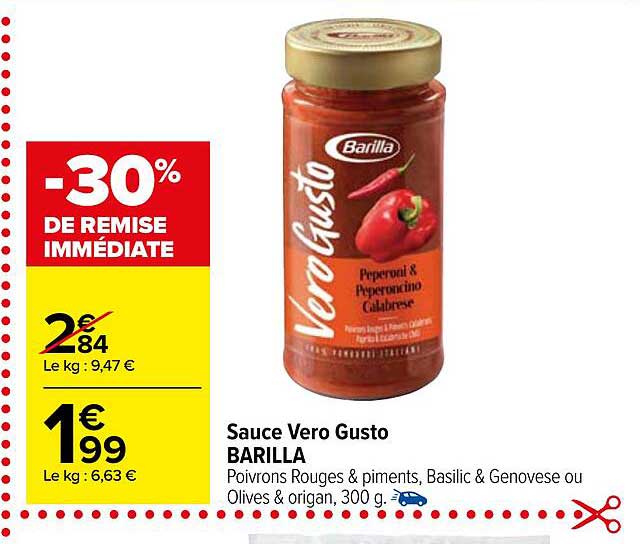 Sauce Vero Gusto Barilla