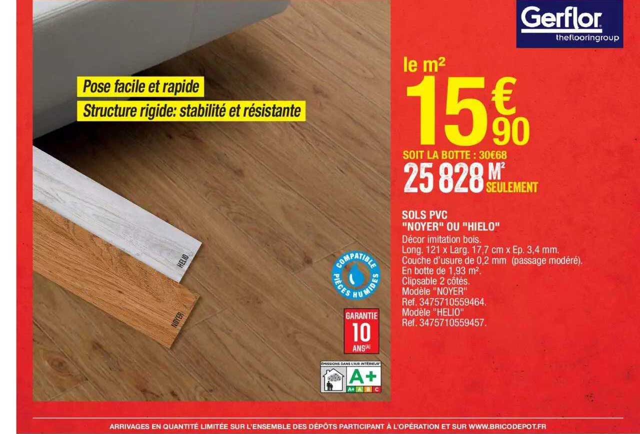 sols pvc "noyer" ou "hielo"