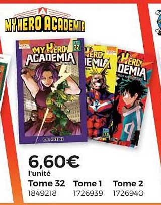 tome 32, tome 1, tome 2 my hero academia