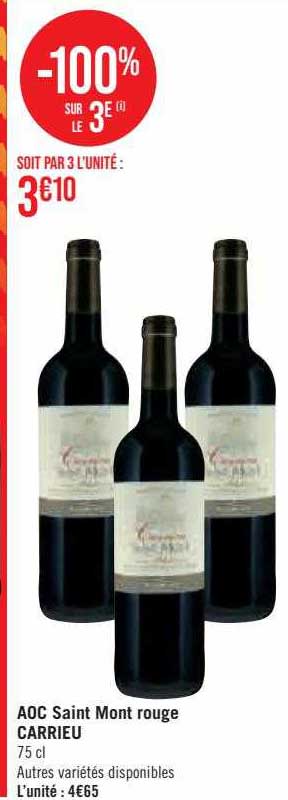 aoc saint mont rouge carrieu