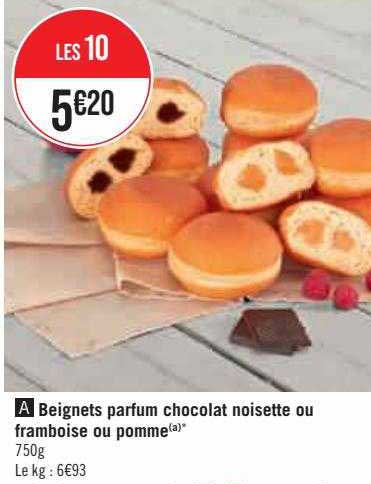 Beignets Parfum Chocolat Noisette Ou Framboise Ou Pomme