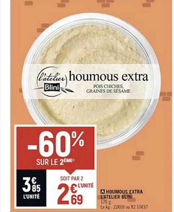 houmous extra l'atelier blini