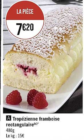 Tropézienne Framboise Rectangulaire