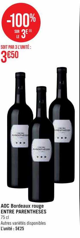 aoc bordeaux rouge entre parenthèses