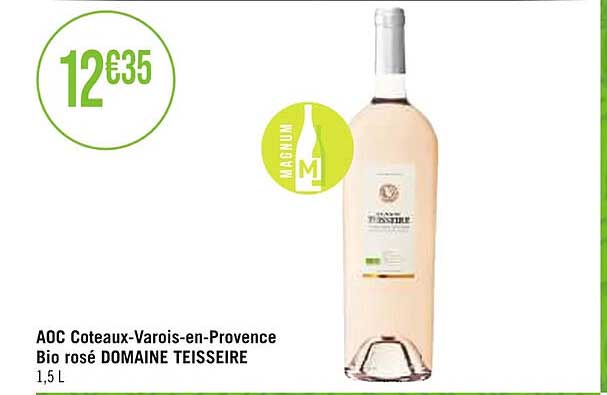 aoc côteaux-varois-en-provence bio rosé domaine teisseire