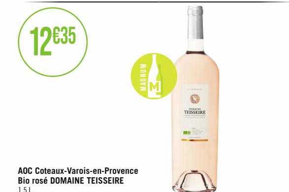 aoc côteaux-varois-en-provence bio rosé domaine teisseire
