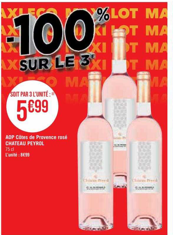 aop côtes de provence rosé château peyrol