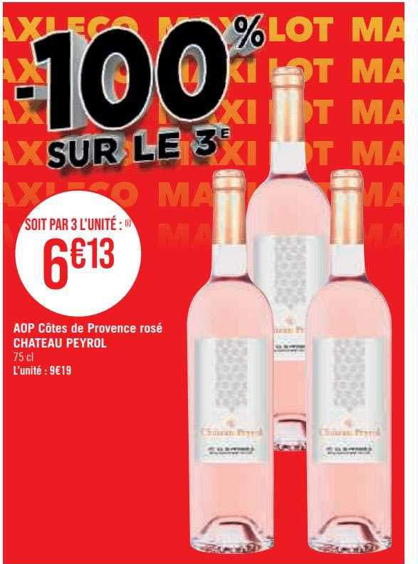 aop côtes de provence rosé château peyrol