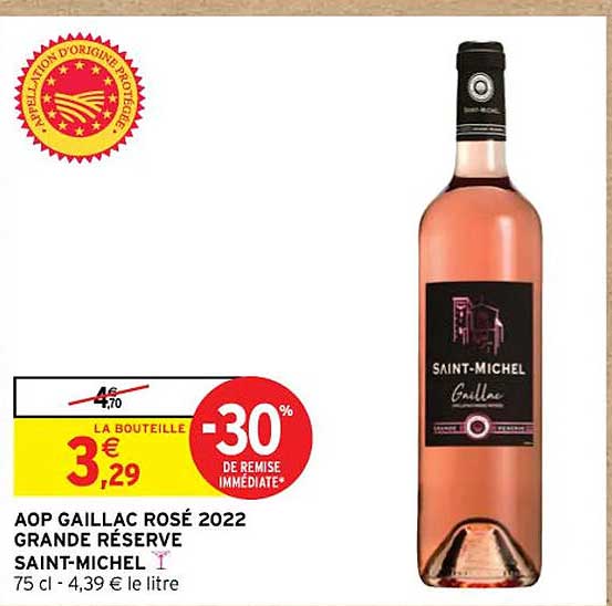 aop gaillac rosé 2022 grande réserve saint-michel