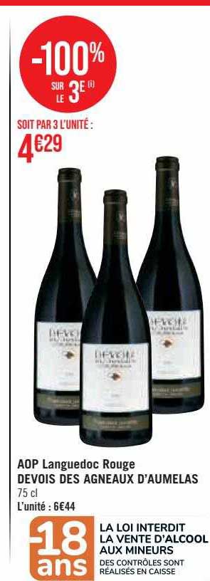 aop languedoc rouge devois des agneaux d'aumelas