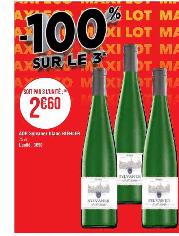 Aop Sylvaner Blanc Biehler