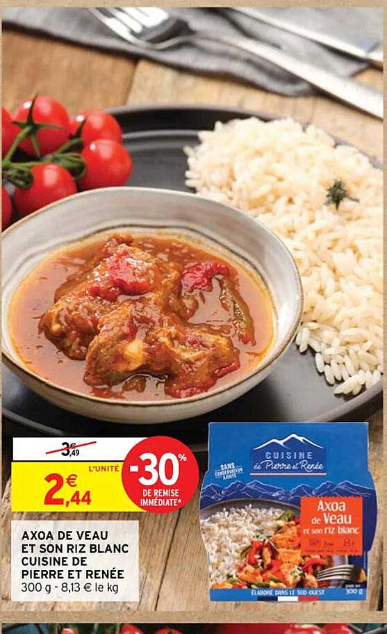 axoa de veau et son riz blanc cuisine de pierre et renée