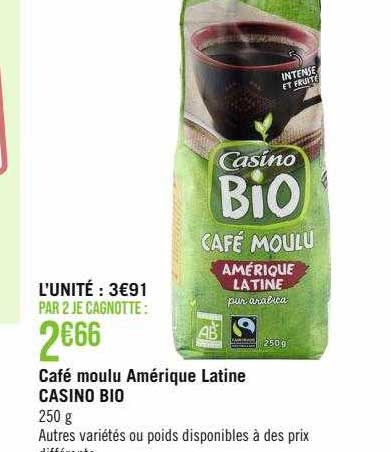 café moulu amérique latine casino bio