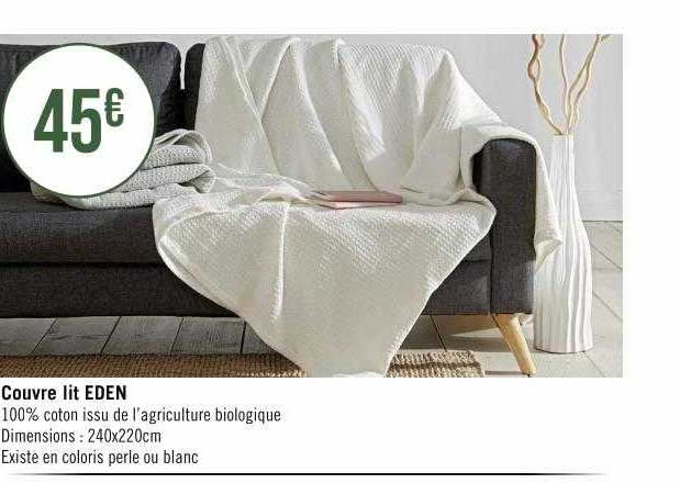 couvre lit eden