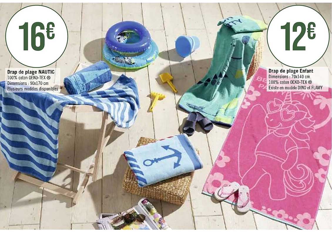 drap de plage nautic, drap de plage enfant