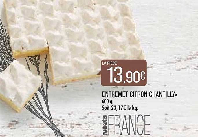 entremet citron chantilly