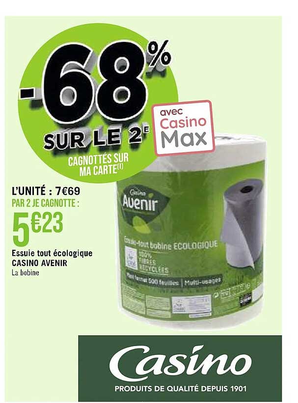 essuie tout écologique casino avenir