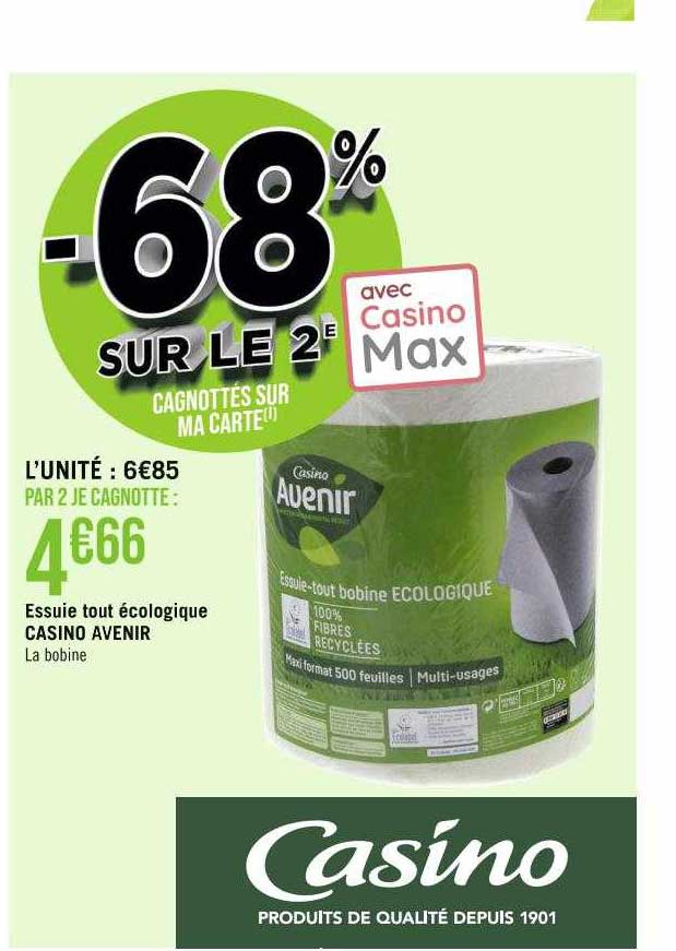 essuie tout écologique casino avenir