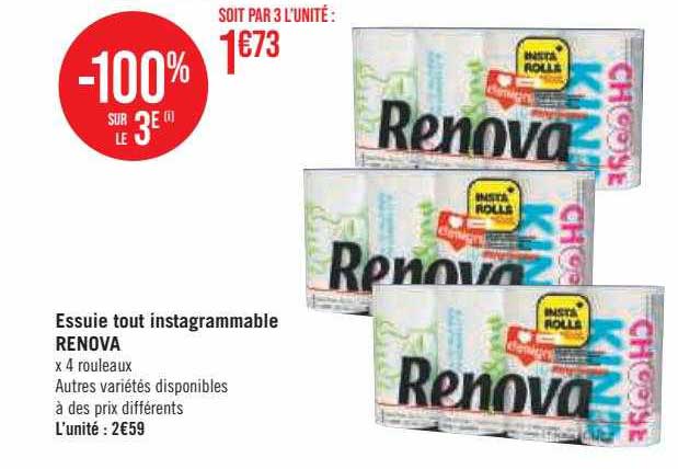 essuie tout instagrammable renova