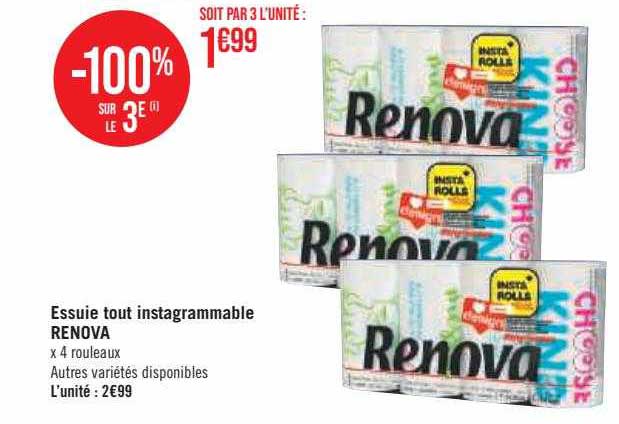 essuie tout instagrammable renova