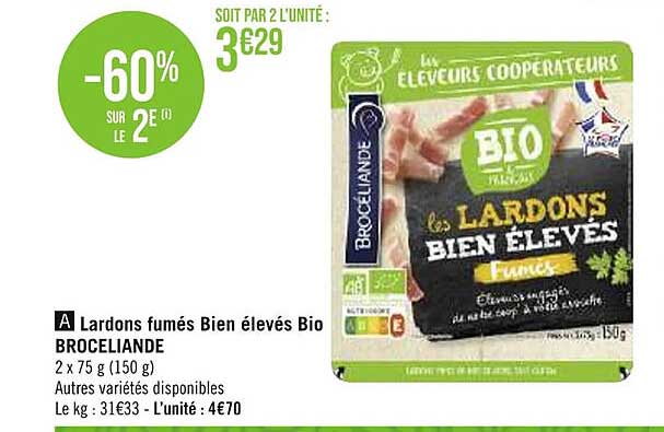 lardons fumés bien élevés bio brocéliande
