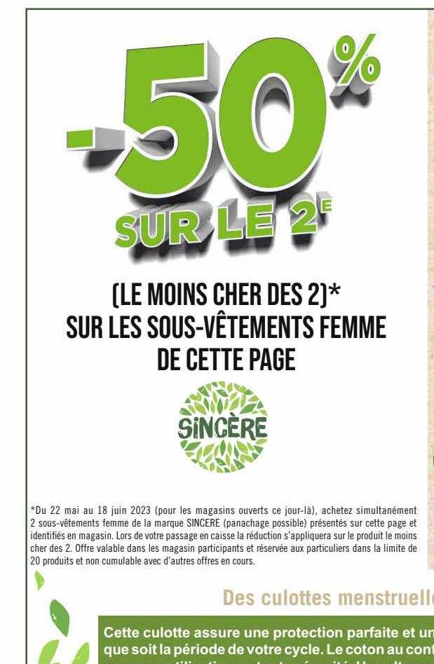 les sous-vêtements femme de cette page sincère