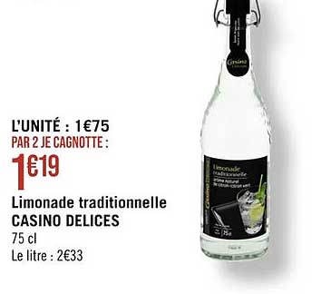 Limonade Traditionnelle Casino Délices