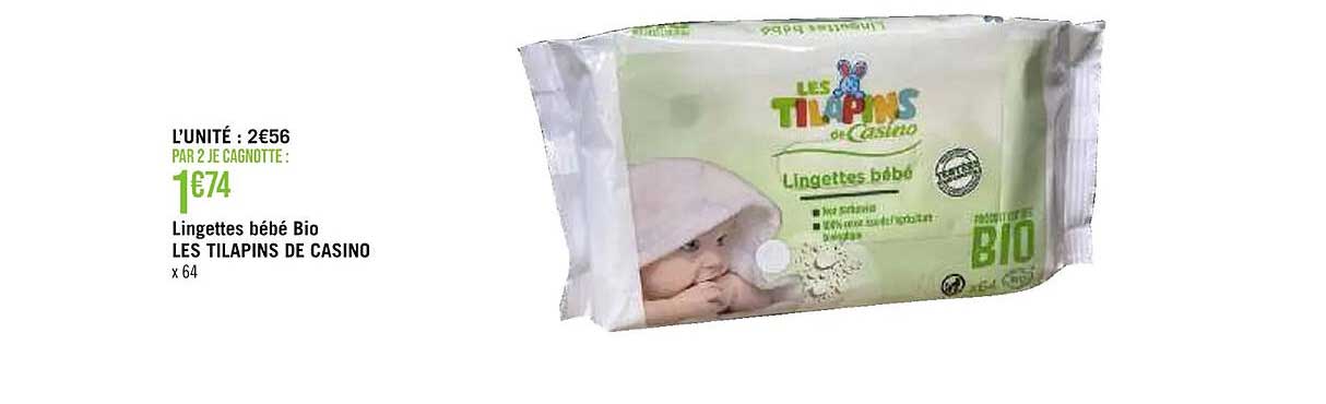 Lingettes Bébé Bio Les Tilapins De Casino