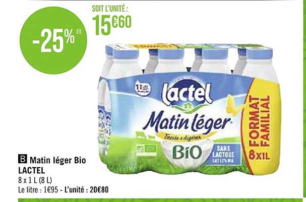 Matin Léger Bio Lactel