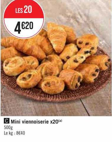 mini viennoiserie x20