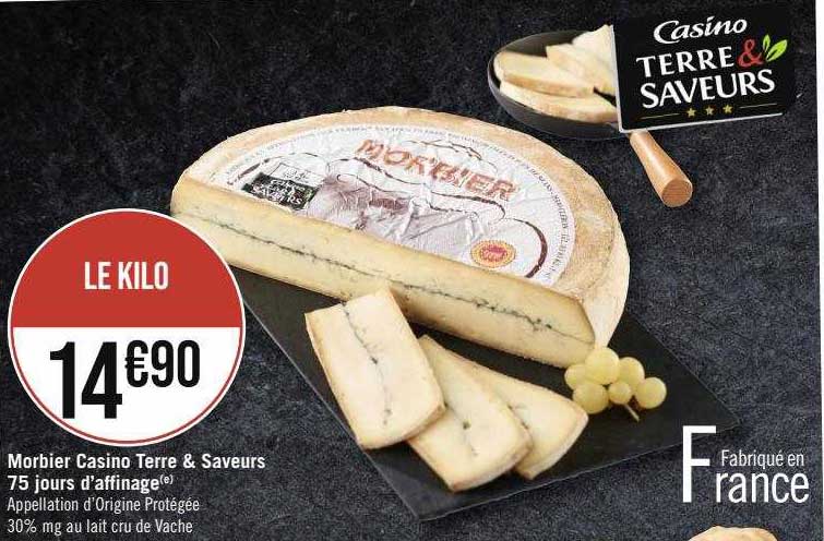 morbier casino terre & saveurs 75 jours d'affinage