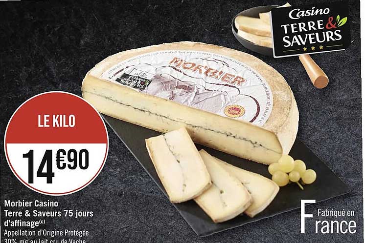 morbier casino terre & saveurs 75 jours d'affinage