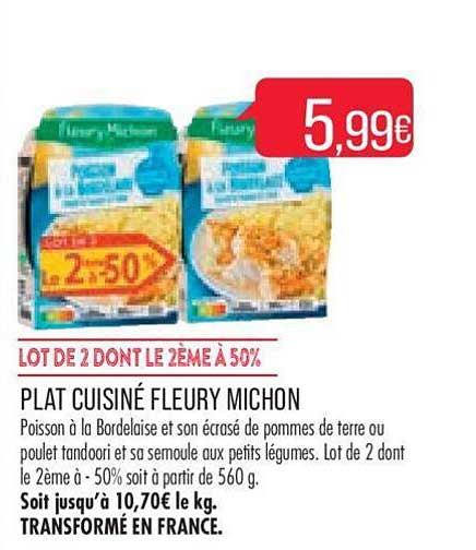 plat cuisiné fleury michon