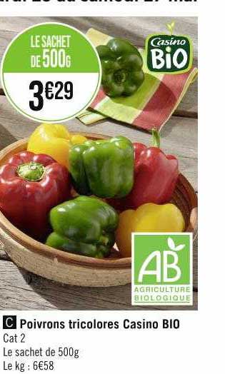 Poivrons Tricolores Casino Bio