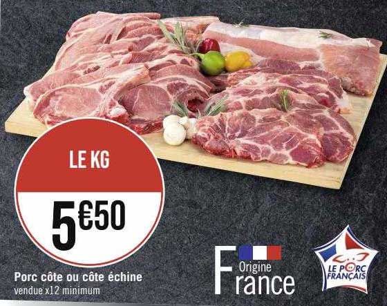 Porc Côte Ou Côte échine