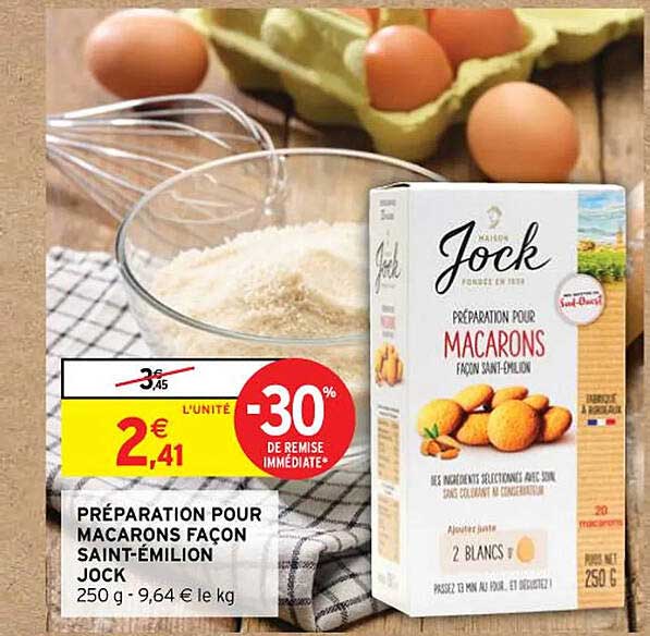 préparation pour macarons façon saint-émilion