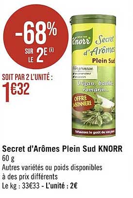 secret d'arômes plein sud knorr