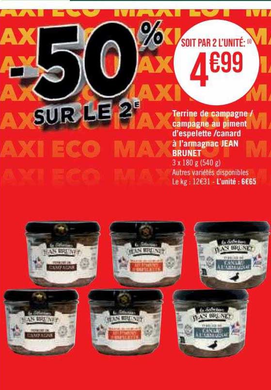 terrine de campagne-campagne au piment d'espelette-canard à l'armagnac jean brunet