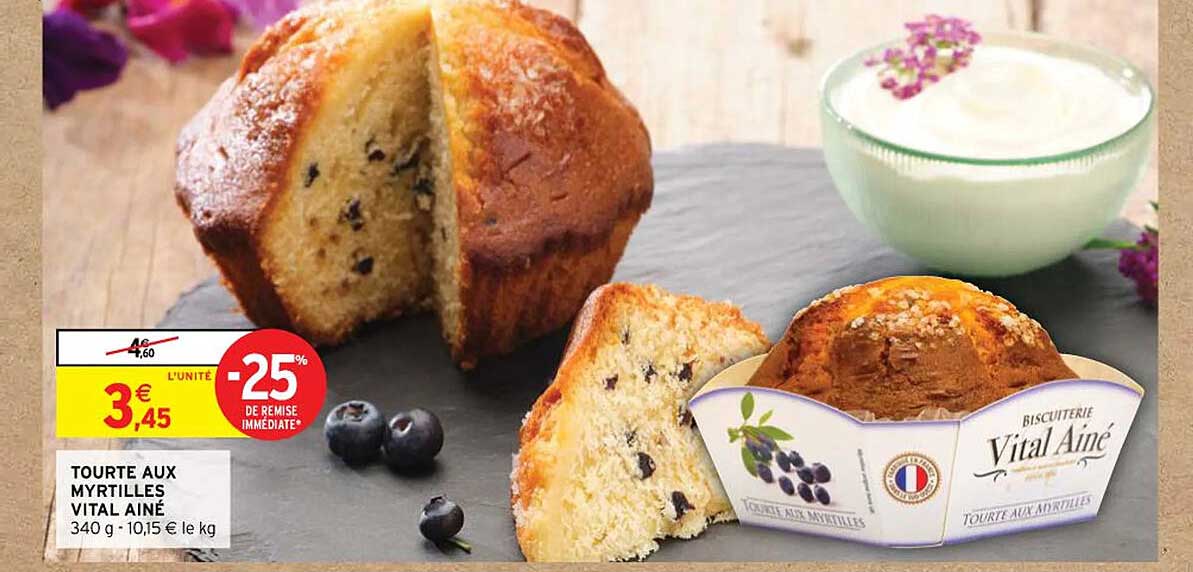 tourte aux myrtilles vital ainé