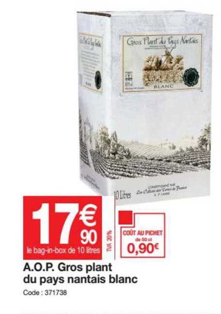 a.o.p. gros plant du pays nantais blanc