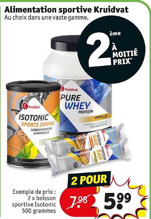 alimentation sportive kruidvat