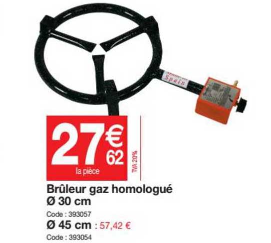 brûleur gaz homologué