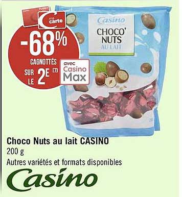 choco nuts au lait casino
