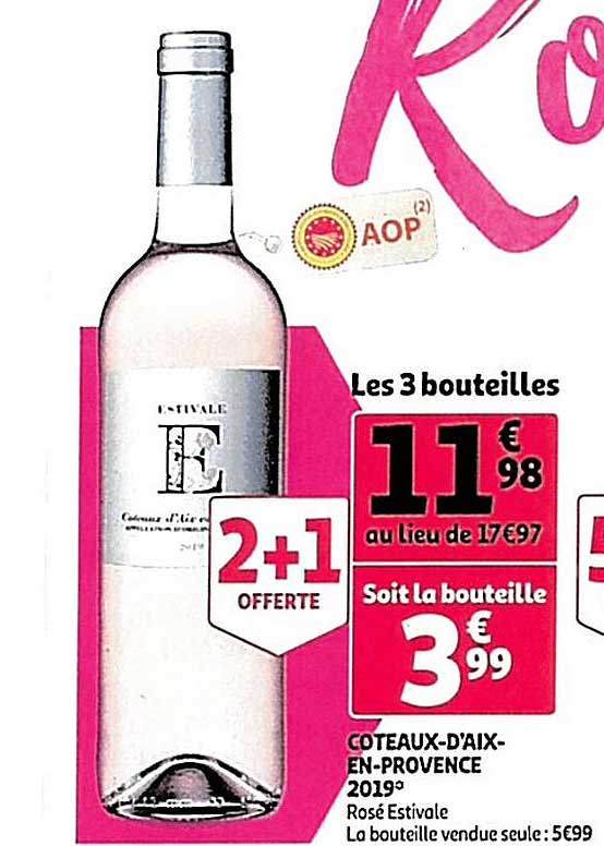 coteaux-d'aix-en-provence 2019 rosé estivale