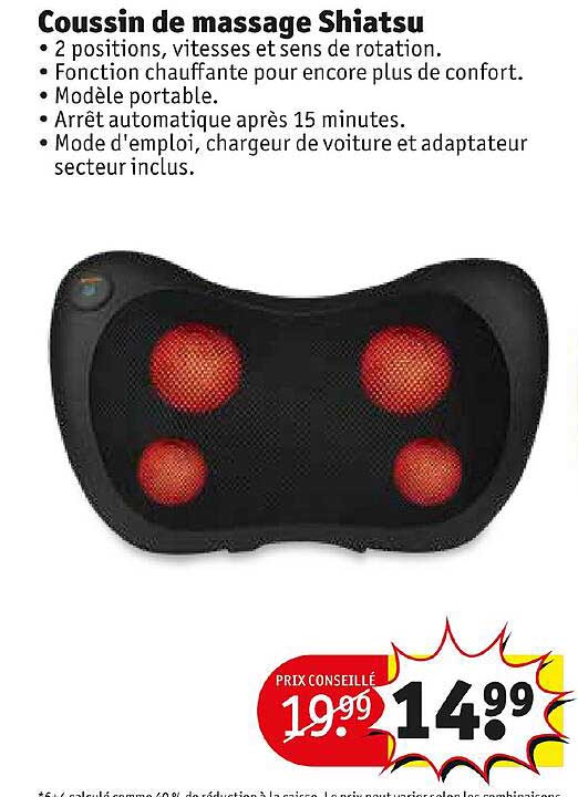 coussin de massage shiatsu