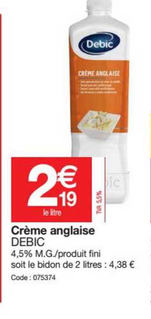 Crème Anglaise Debic